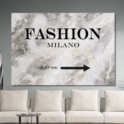 Quadro Fashion Milano Marmo Fashion fsn48 quadro stampato su tela