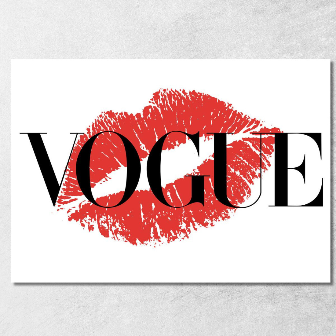 Quadro Illustrazione Labbra Rosse Vogue Fashion fsn52 quadro stampato su tela Quadro Illustrazione Labbra Rosse Vogue Fashion fsn52 quadro stampato su tela