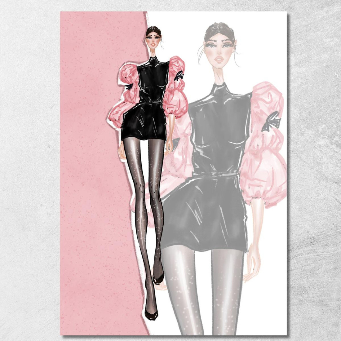 Quadro Illustrazione Moda Fashion Fashion fsn53 quadro stampato su tela Quadro Illustrazione Moda Fashion Fashion fsn53 quadro stampato su tela