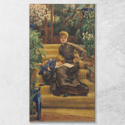 La Sorella Maggiore La Sorella Maggiore James Tissot jts56 quadro stampato su tela