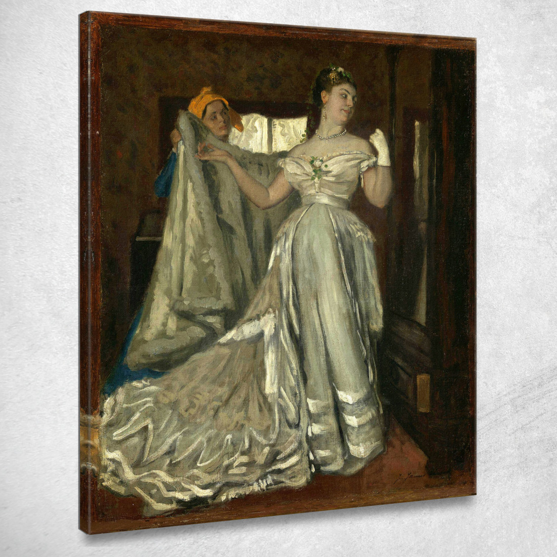 Signora E Cameriera James Tissot jts58 quadro stampato su tela Signora E Cameriera James Tissot jts58 quadro stampato su tela