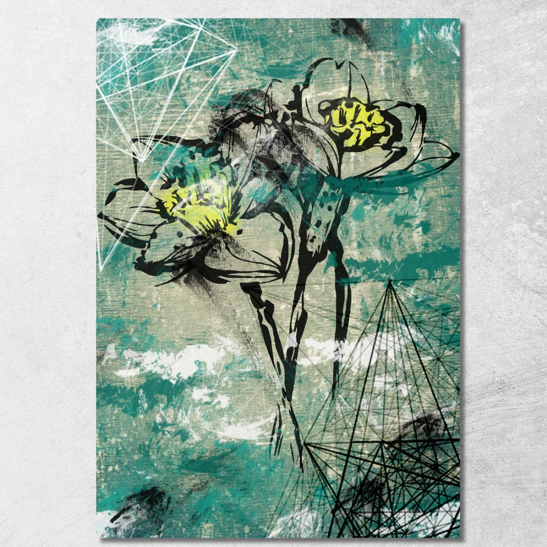 Quadro Fiori Astratti Su Sfondo Verde E Beige Quadro Moderno Fiori Astratti flp19 quadro stampato su tela Quadro Fiori Astratti Su Sfondo Verde E Beige Quadro Moderno Fiori Astratti flp19 quadro stampato su tela