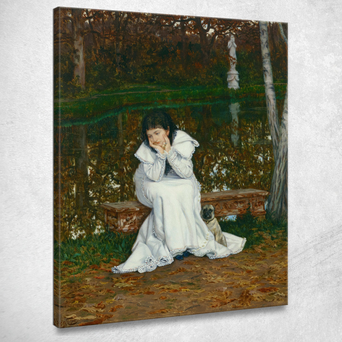 Malinconia James Tissot jts67 quadro stampato su tela Malinconia James Tissot jts67 quadro stampato su tela