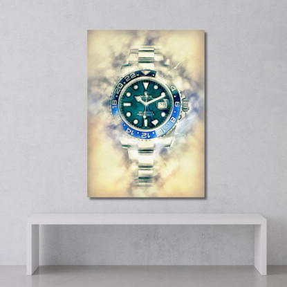 Quadro Moderno Orologio Obfuscated Dream rlx9 quadro stampato su tela