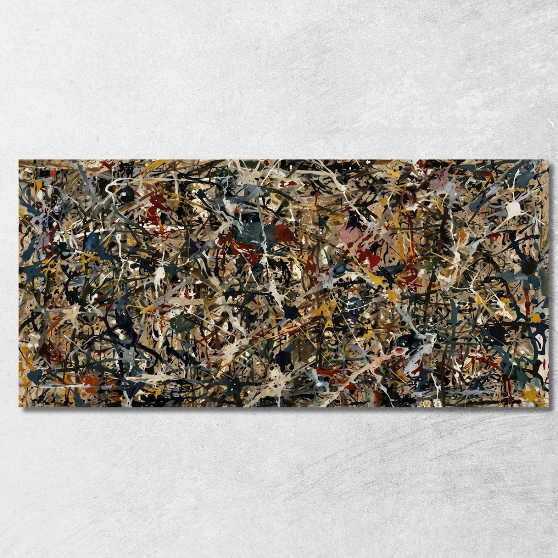 Numero 1 Ispirato Jackson Pollock ijsp14 quadro stampato su tela Numero 1 Ispirato Jackson Pollock ijsp14 quadro stampato su tela