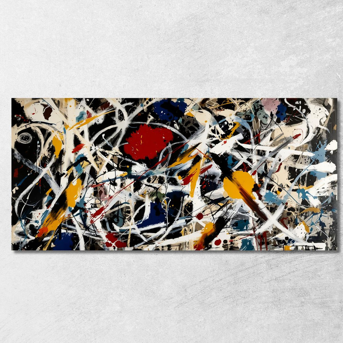 Numero 15 Opera Ispirata 2 Jackson Pollock ijsp15 quadro stampato su tela Numero 15 Opera Ispirata 2 Jackson Pollock ijsp15 quadro stampato su tela