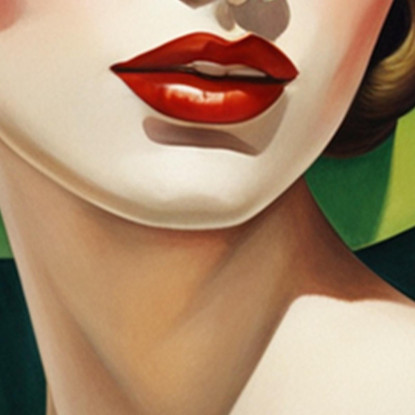 La Signora In Verde Stile Tamara de Lempicka ilmt19 quadro stampato su tela