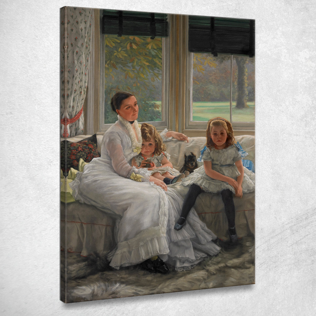 Ritratto Della Signora Catherine Smith Gill E Due Dei Suoi Figli James Tissot jts78 quadro stampato su tela Ritratto Della Signora Catherine Smith Gill E Due Dei Suoi Figli James Tissot jts78 quadro stampato su tela