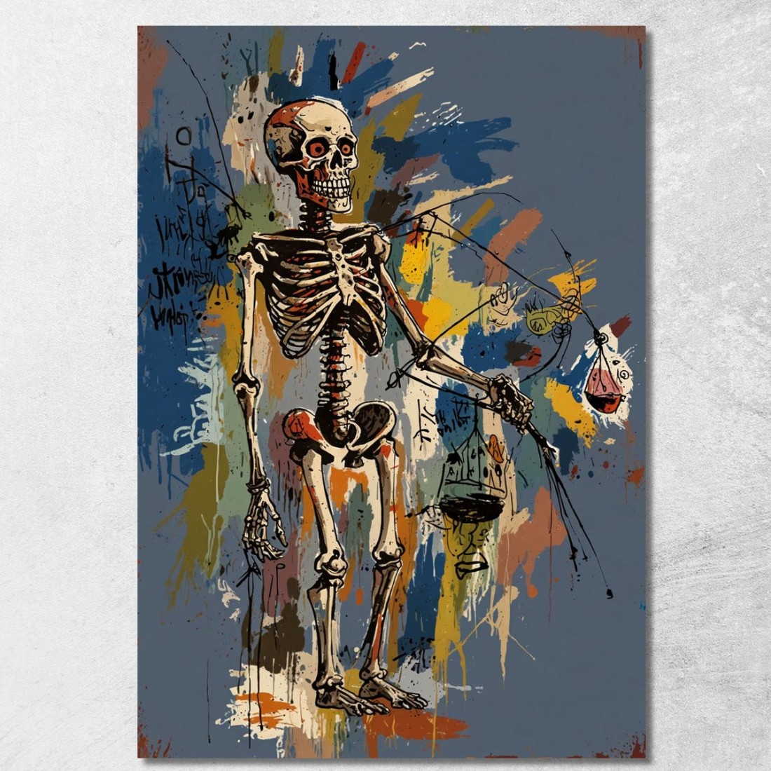Giudizio Dei Morti Reinterpretazione Jean-Michel Basquiat ibsq17 quadro stampato su tela Giudizio Dei Morti Reinterpretazione Jean-Michel Basquiat ibsq17 quadro stampato su tela