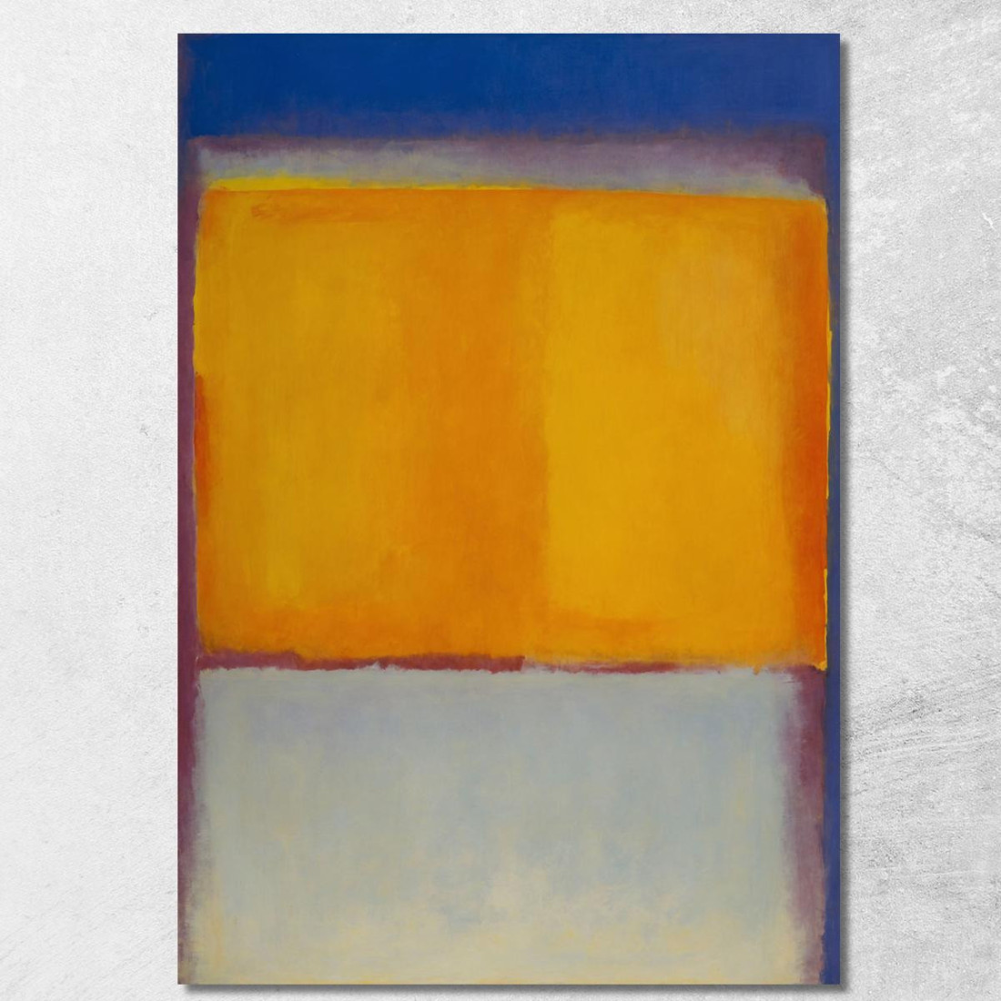 Blu Ocra E Bianco Stile Mark Rothko irhk1 quadro stampato su tela Blu Ocra E Bianco Stile Mark Rothko irhk1 quadro stampato su tela