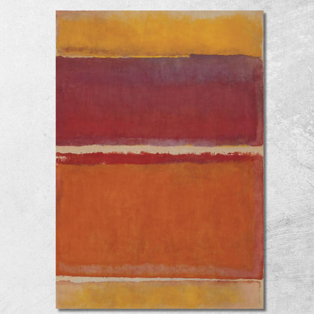 Orizzonte Dorato Con Strati Rossi Reinterpretazione Mark Rothko irhk11 quadro stampato su tela Orizzonte Dorato Con Strati Rossi Reinterpretazione Mark Rothko irhk11 quadro stampato su tela