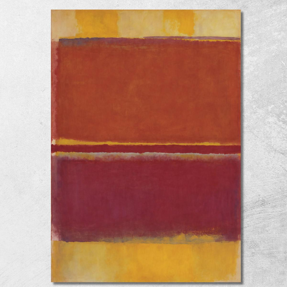 Rosso Borgogna E Giallo Ispirato A Mark Rothko irhk15 quadro stampato su tela Rosso Borgogna E Giallo Ispirato A Mark Rothko irhk15 quadro stampato su tela