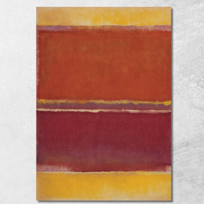 Zafferano Ruggine E Rosso Reinterpretazione Mark Rothko irhk17 quadro stampato su tela