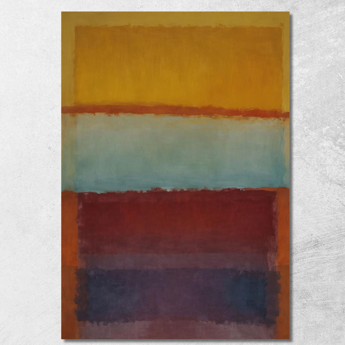 Oro Caldo E Blu Freddo Reinterpretazione Mark Rothko irhk20 quadro stampato su tela Oro Caldo E Blu Freddo Reinterpretazione Mark Rothko irhk20 quadro stampato su tela