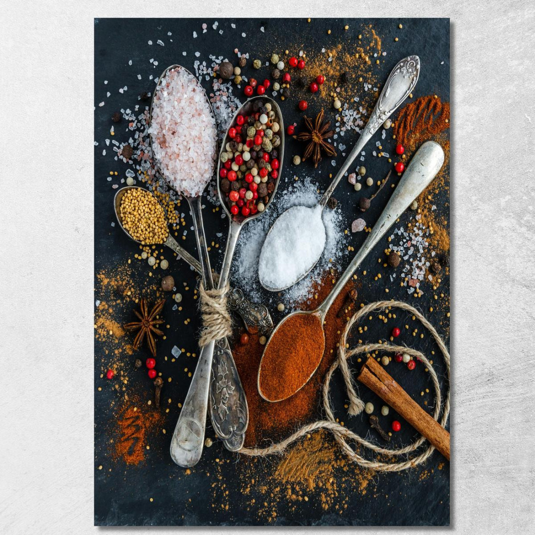 Quadro Moderno Spezie E Condimenti Assortiti foo105 quadro stampato su tela Quadro Moderno Spezie E Condimenti Assortiti foo105 quadro stampato su tela