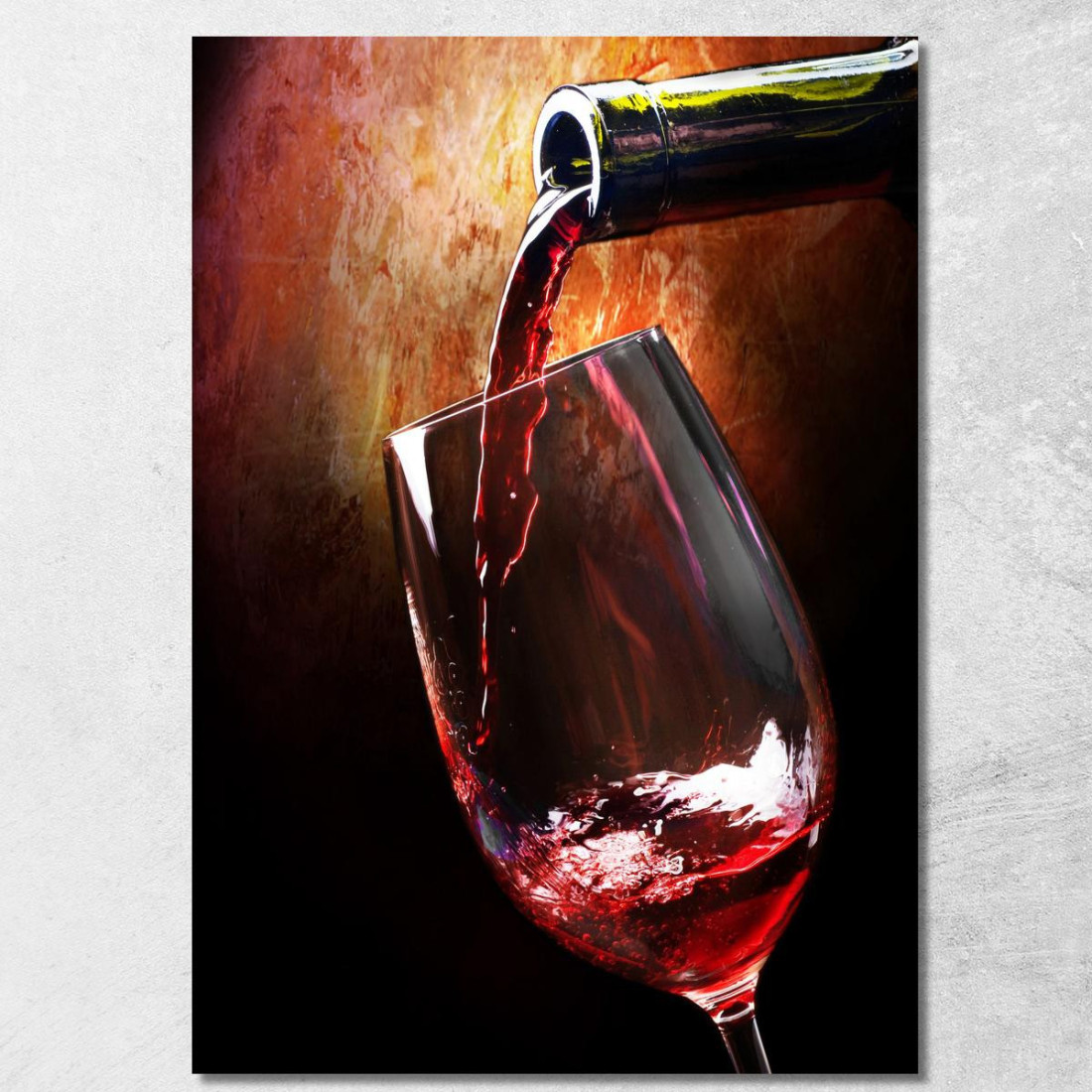 Quadro Moderno Vino Rosso Versato In Un Calice Su Sfondo Artistico foo122 quadro stampato su tela Quadro Moderno Vino Rosso Versato In Un Calice Su Sfondo Artistico foo122 quadro stampato su tela