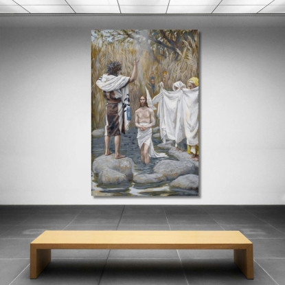 Il Battesimo Di Gesù James Tissot jts108 quadro stampato su tela