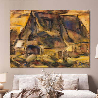 Casale In Holstein Christian Rohlfs cro8 quadro stampato su tela