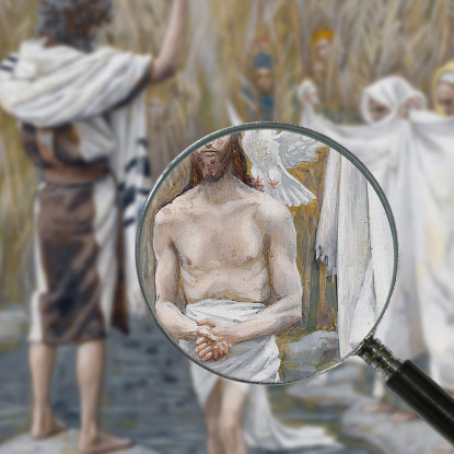 Il Battesimo Di Gesù James Tissot jts108 quadro stampato su tela