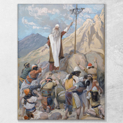Il Serpente Di Bronzo James Tissot jts110 quadro stampato su tela