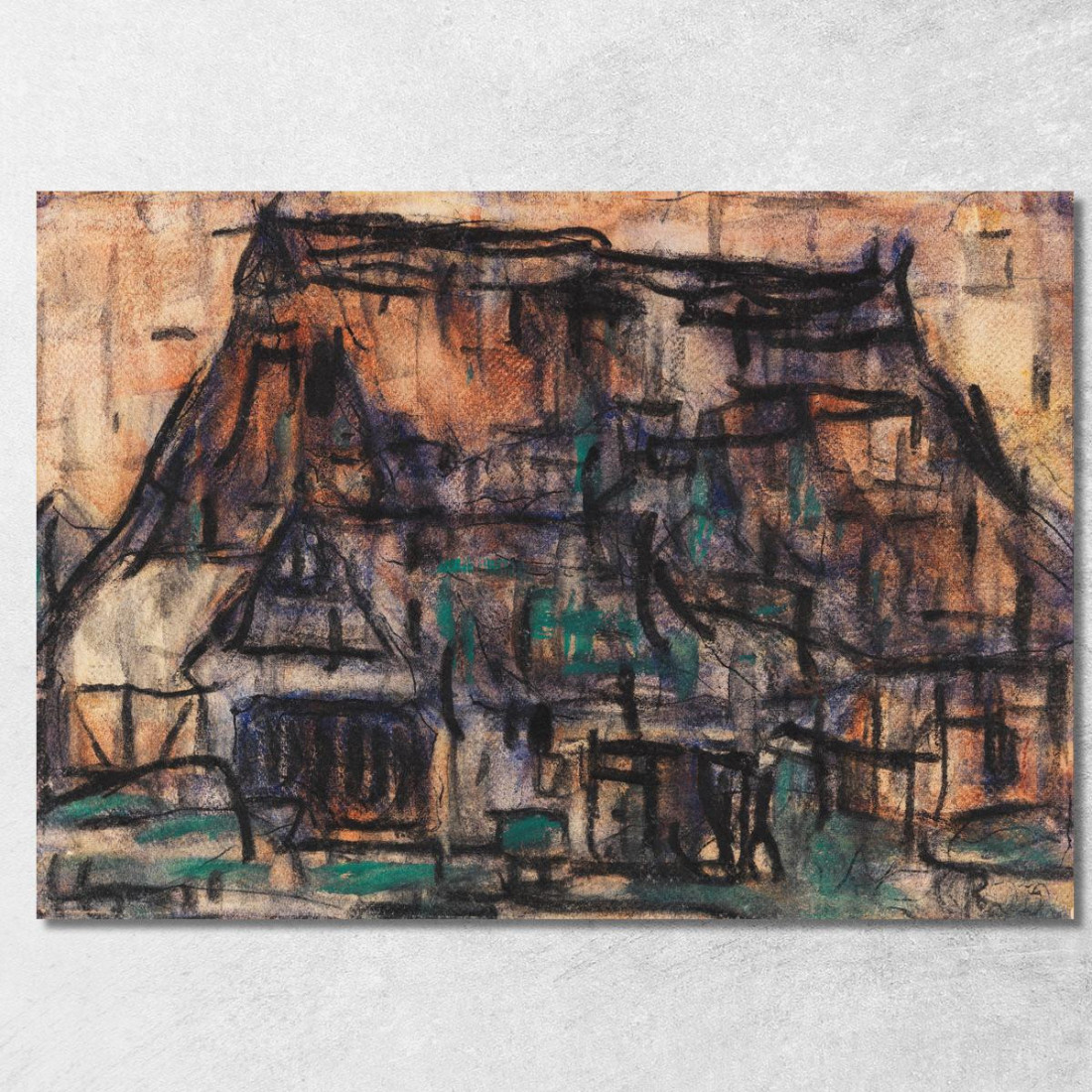 Casa A Soest Christian Rohlfs cro38 quadro stampato su tela Casa A Soest Christian Rohlfs cro38 quadro stampato su tela