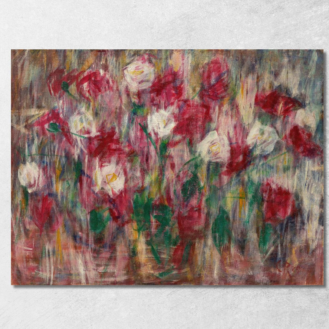 Rose E Garofani Christian Rohlfs cro65 quadro stampato su tela