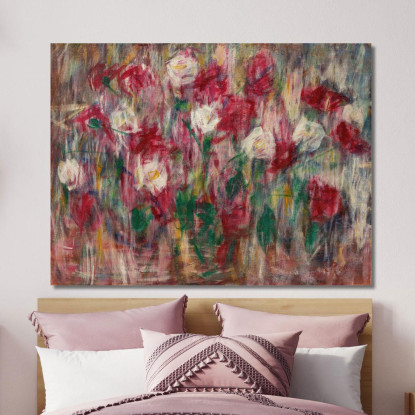 Rose E Garofani Christian Rohlfs cro65 quadro stampato su tela