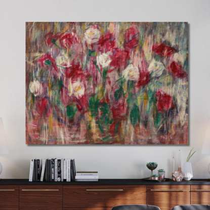 Rose E Garofani Christian Rohlfs cro65 quadro stampato su tela