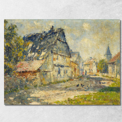 Strada Del Villaggio A Ehringsdorf Presso Weimar Christian Rohlfs cro86 quadro stampato su tela