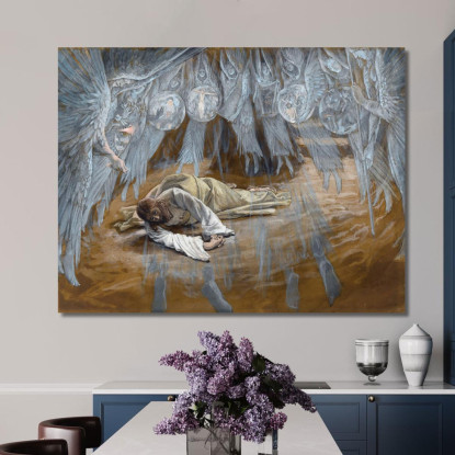 La Grotta Dell'Agonia James Tissot jts120 quadro stampato su tela