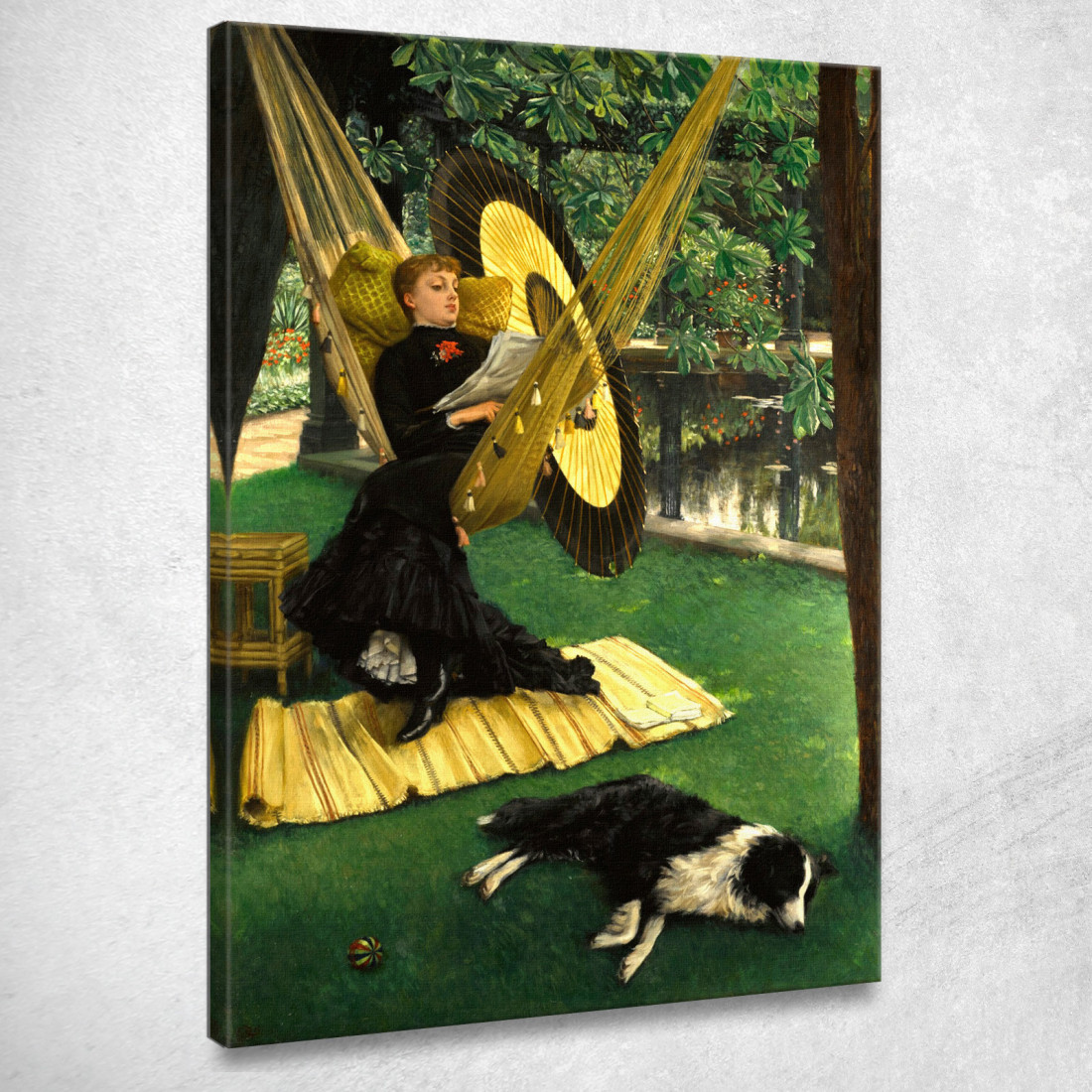 L'Amaca James Tissot jts121 quadro stampato su tela L'Amaca James Tissot jts121 quadro stampato su tela