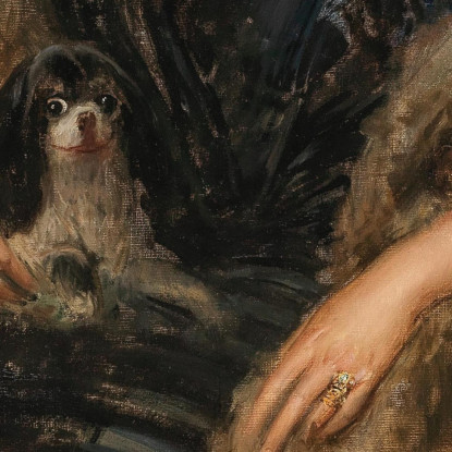 Ritratto Di Sua Moglie Berta (La Visita) Eduard Veith evt19 quadro stampato su tela