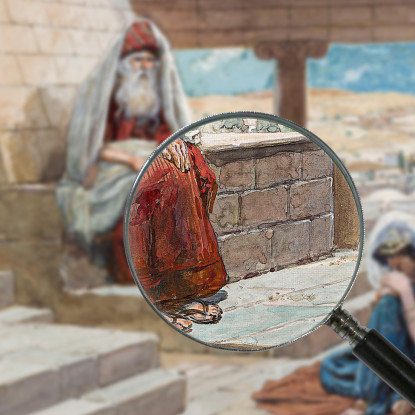 Il Sommo Sacerdote E Hannah James Tissot jts122 quadro stampato su tela