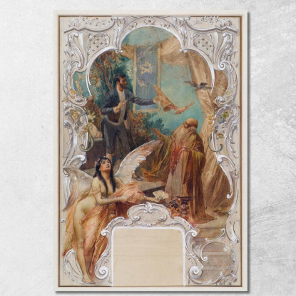 Giocoliere Eduard Veith evt25 quadro stampato su tela