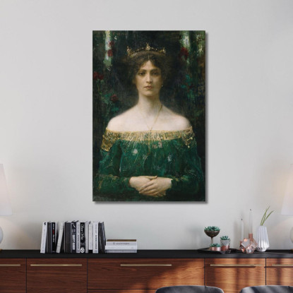 La Figlia Del Re Eduard Veith evt27 quadro stampato su tela