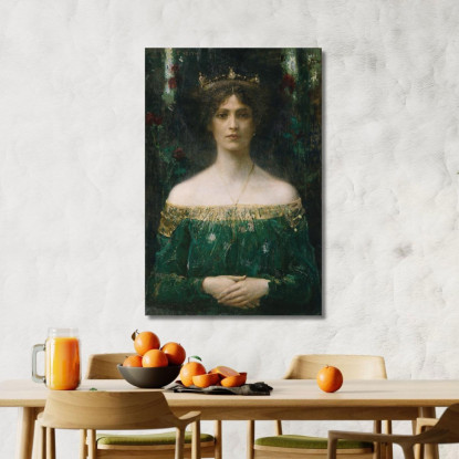 La Figlia Del Re Eduard Veith evt27 quadro stampato su tela