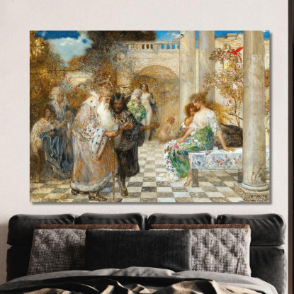 Ritorno Alla Virtù Eduard Veith evt28 quadro stampato su tela