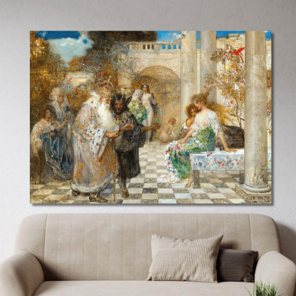 Ritorno Alla Virtù Eduard Veith evt28 quadro stampato su tela