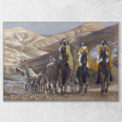 Il Viaggio Dei Magi James Tissot jts124 quadro stampato su tela
