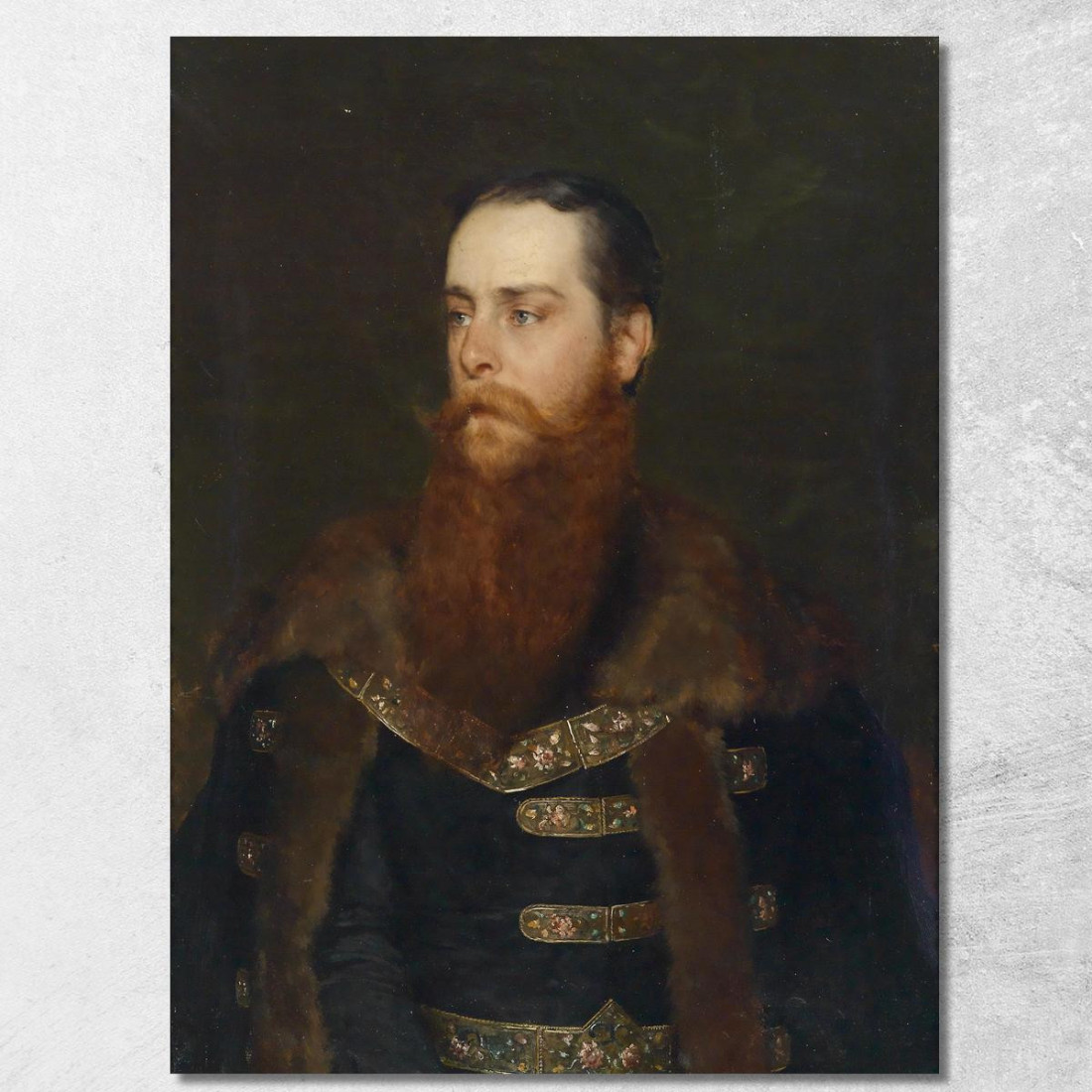 Ritratto Di Arthur Conte Berchtold Eugen von Blaas evb22 quadro stampato su tela Ritratto Di Arthur Conte Berchtold Eugen von Blaas evb22 quadro stampato su tela