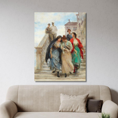 Segreti Eugen von Blaas evb57 quadro stampato su tela