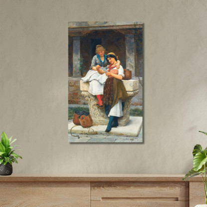 La Lettera D’Amore 3 Eugen von Blaas evb67 quadro stampato su tela