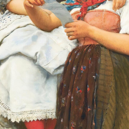 La Lettera D’Amore 3 Eugen von Blaas evb67 quadro stampato su tela
