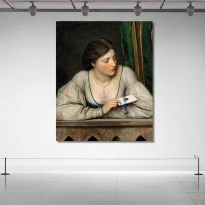 La Lettera D’Amore Eugen von Blaas evb68 quadro stampato su tela