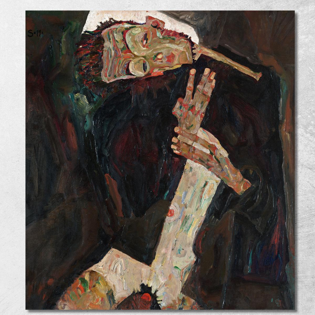Il Lirico Egon Schiele esh6 quadro stampato su tela Il Lirico Egon Schiele esh6 quadro stampato su tela