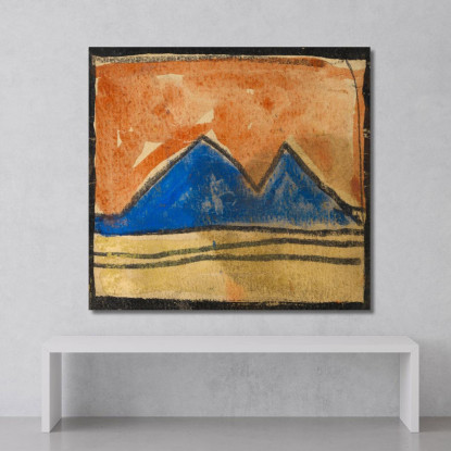 Paesaggio Astratto Egon Schiele esh14 quadro stampato su tela