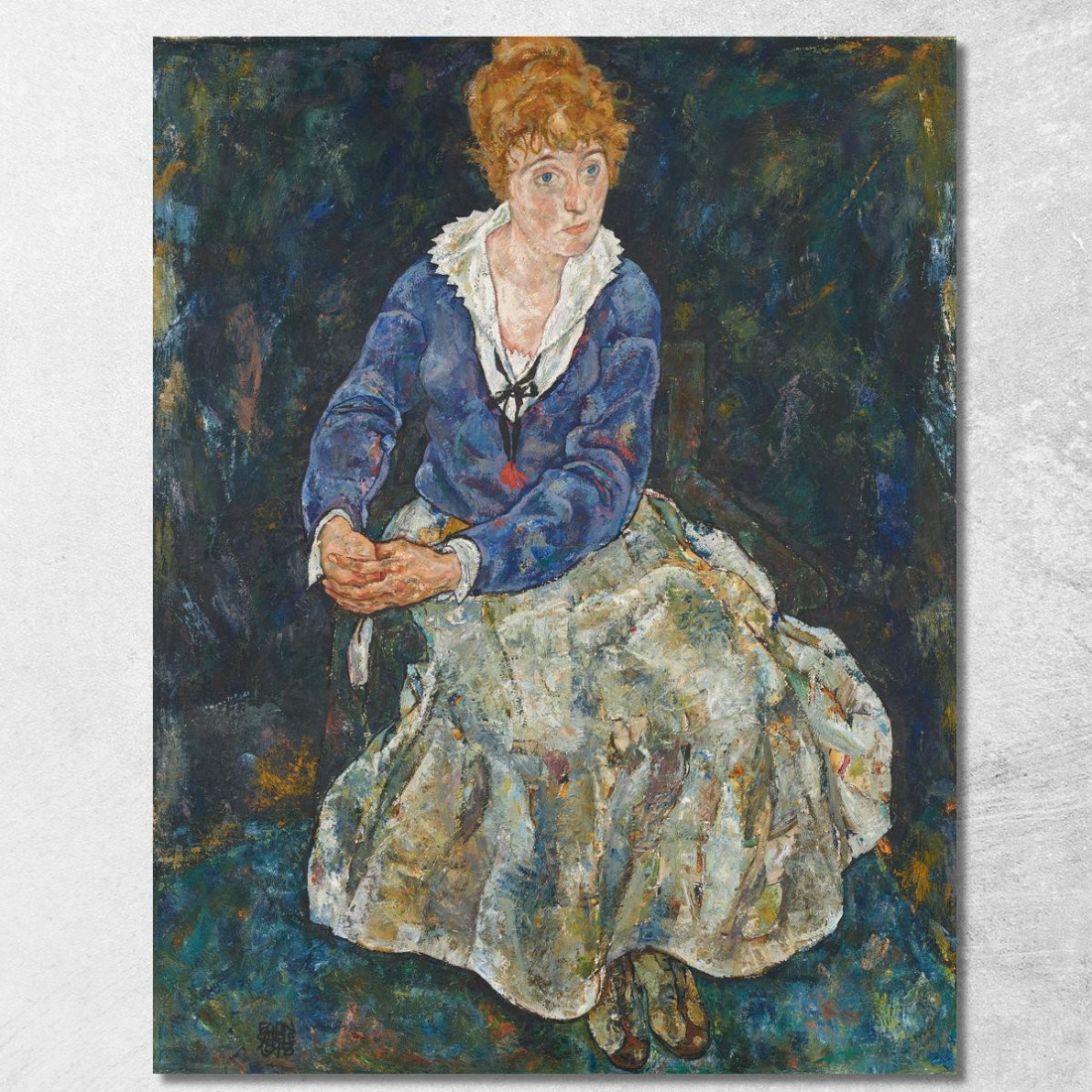 Ritratto Della Moglie Dell'Artista Edith Schiele Egon Schiele esh21 quadro stampato su tela Ritratto Della Moglie Dell'Artista Edith Schiele Egon Schiele esh21 quadro stampato su tela
