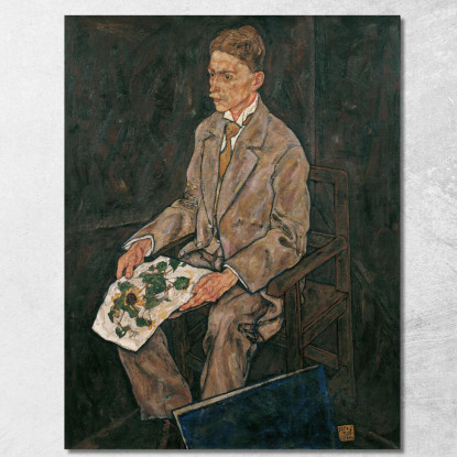 Ritratto Del Dr. Franz Martin Haberditzl Egon Schiele esh22 quadro stampato su tela