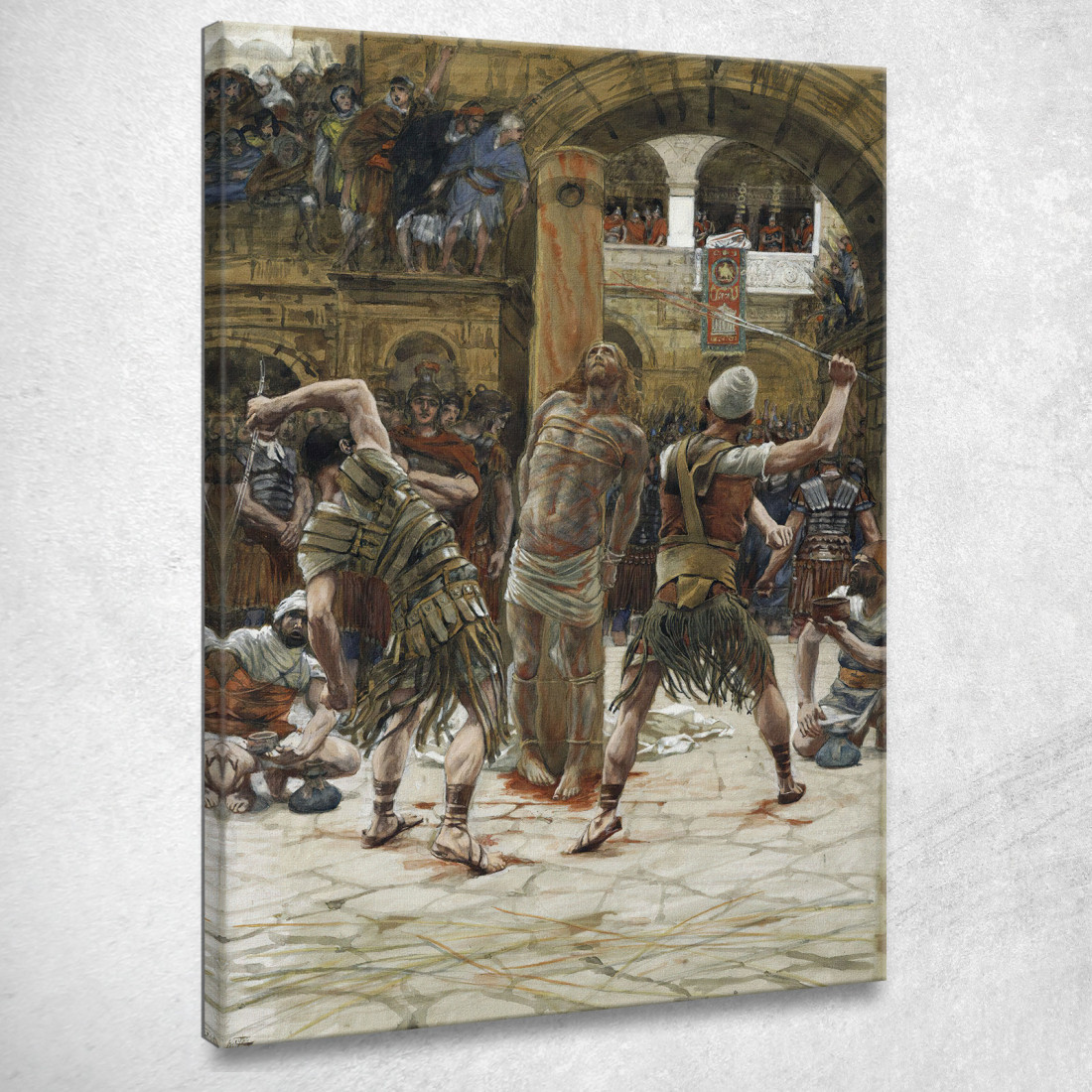 La Flagellazione Sul Fronte James Tissot jts137 quadro stampato su tela La Flagellazione Sul Fronte James Tissot jts137 quadro stampato su tela