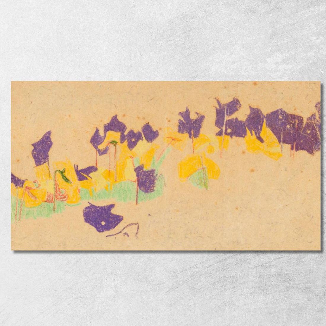 Fiori Nel Giardino Del Castello Di Krumau Egon Schiele esh26 quadro stampato su tela Fiori Nel Giardino Del Castello Di Krumau Egon Schiele esh26 quadro stampato su tela